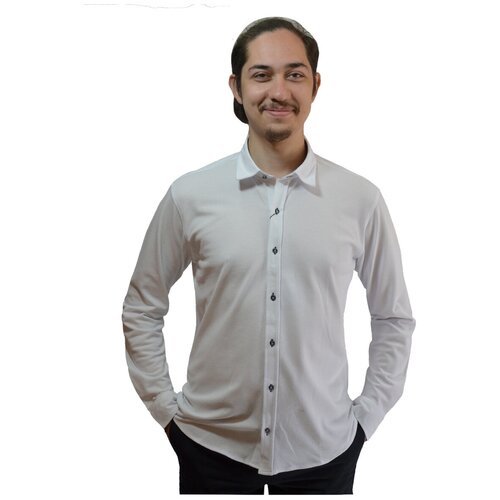 мужская рубашка с длинным рукавом tugi, белая
