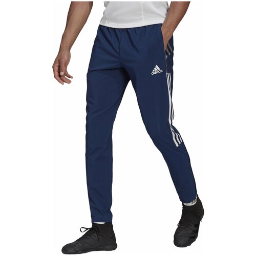 мужские зауженные брюки adidas, синие