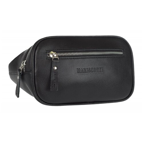 мужская кожаные сумка franchesco mariscotti, черная