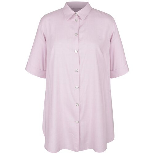 женская свободные блузка mila bezgerts, розовая