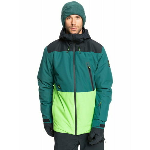 мужская куртка quiksilver, зеленая