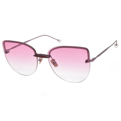 женские солнцезащитные очки кошачьи глаза enni marco, розовые
