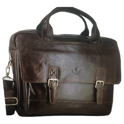 мужской кожаные портфель znixs, коричневый