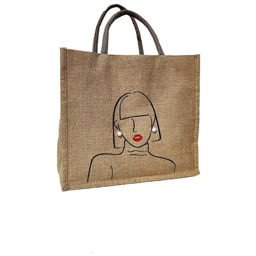 женская сумка-шоперы made by beauty, бежевая