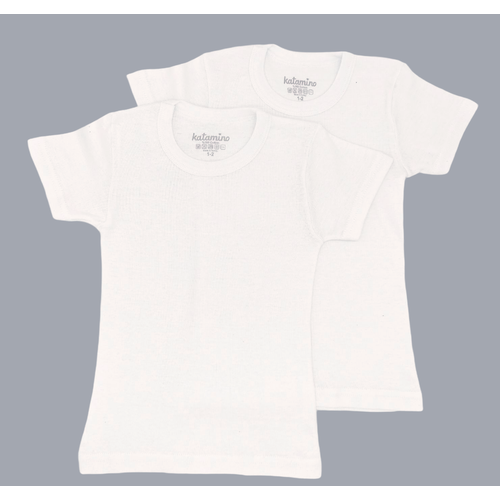 футболка с коротким рукавом katamino для девочки, белая