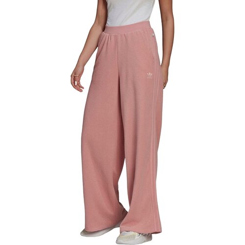 женские укороченные брюки adidas, розовые