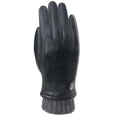 мужские кожаные перчатки malgrado, черные