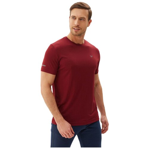 мужская футболка с коротким рукавом bilcee, красная