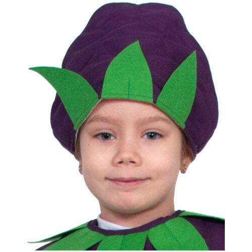 шапка карнавалофф для мальчика, фиолетовая