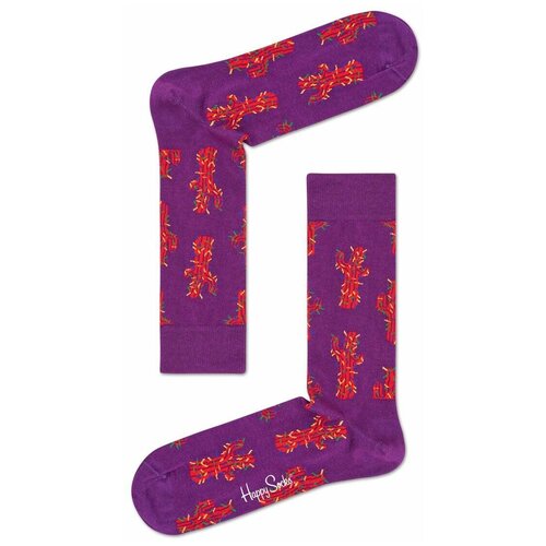 женские носки happy socks, фиолетовые