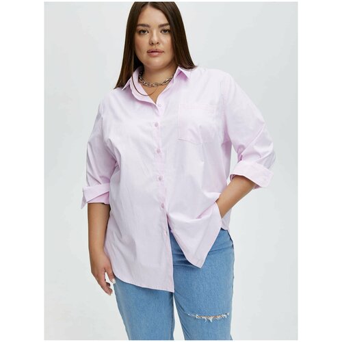 женская рубашка с длинным рукавом 4forms, розовая