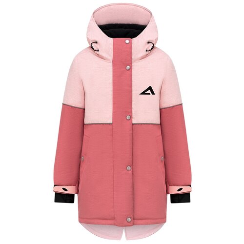 куртка удлиненные oldos для девочки, розовая