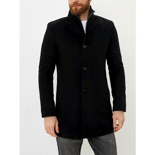 мужское однобортные пальто berkytt, черное
