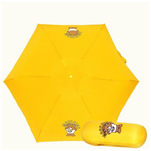 женский зонт moschino (италия), желтый