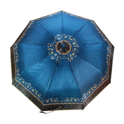 женский складные зонт beta tea, синий