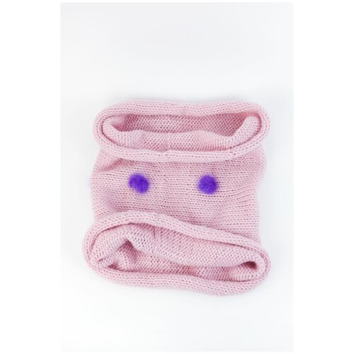 вязаные шарф carolon для девочки, розовый