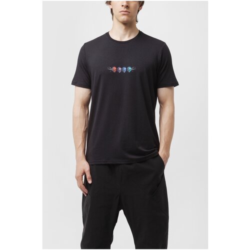 мужская футболка с коротким рукавом philippe v, черная