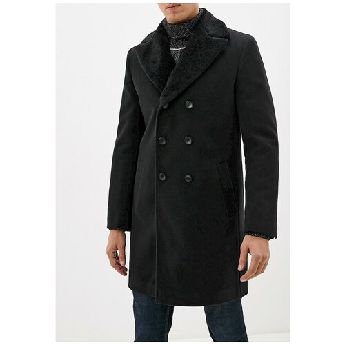 мужское двубортные пальто berkytt, черное