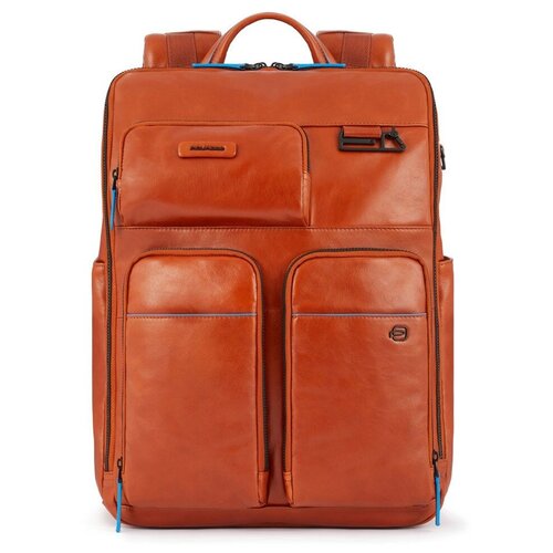 кожаные рюкзак piquadro, оранжевый