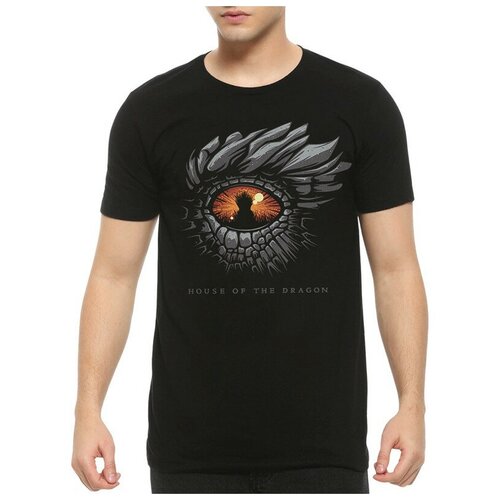 мужская футболка с круглым вырезом dream shirts, черная