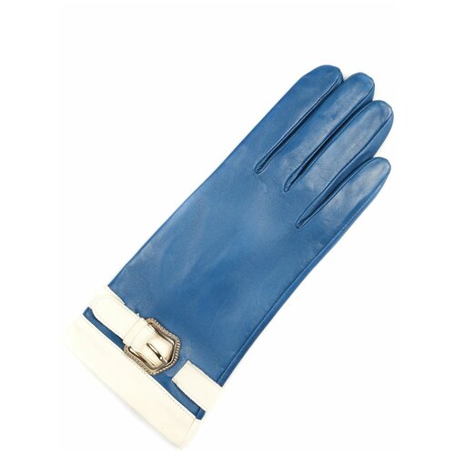 женские кожаные перчатки finnemax, синие