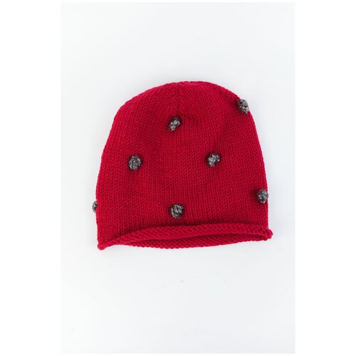 вязаные шапка carolon для девочки, красная