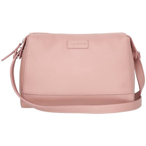 женская кожаные сумка sergio belotti, розовая