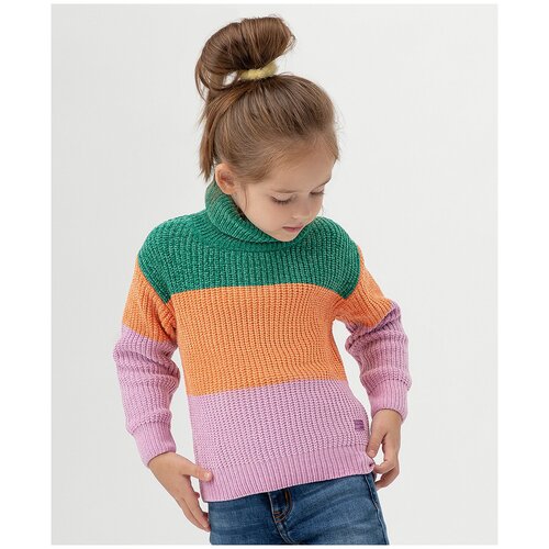 свитер button blue для девочки, разноцветный