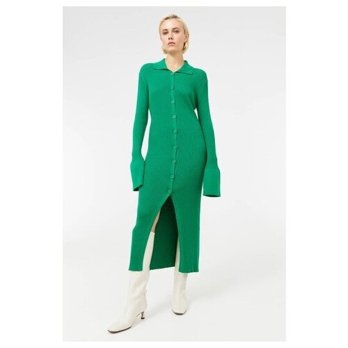 женское платье с v-образным вырезом concept club, зеленое