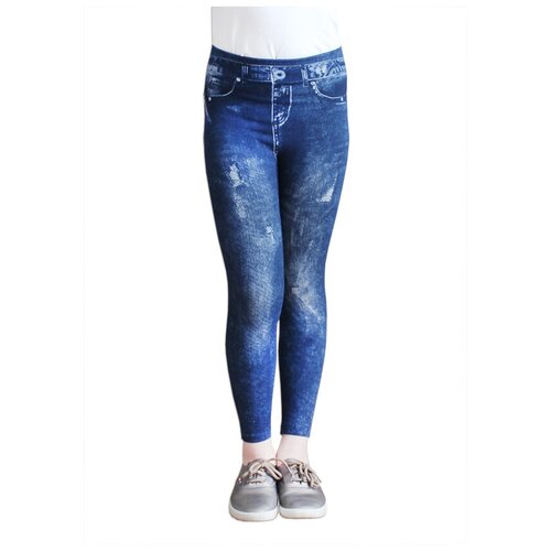 джинсовые леггинсы denny для девочки, синие