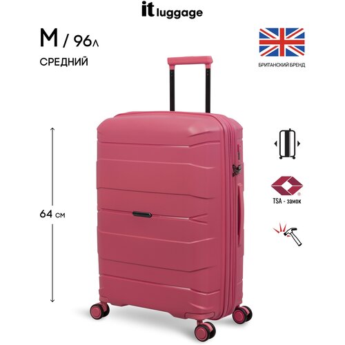 чемодан it luggage, бордовый