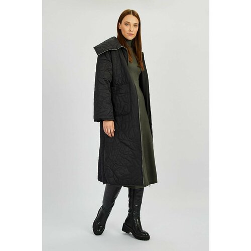 женская куртка стеганные baon, черная
