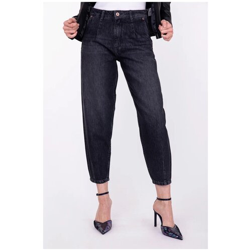 женские джинсы с высокой посадкой blue fire co, черные