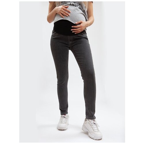 женские джинсы и брюки с высокой посадкой florida, серые