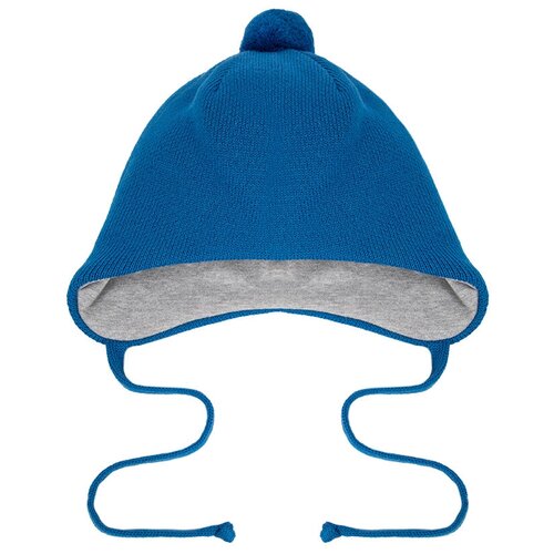 вязаные шапка oldos для мальчика, синяя