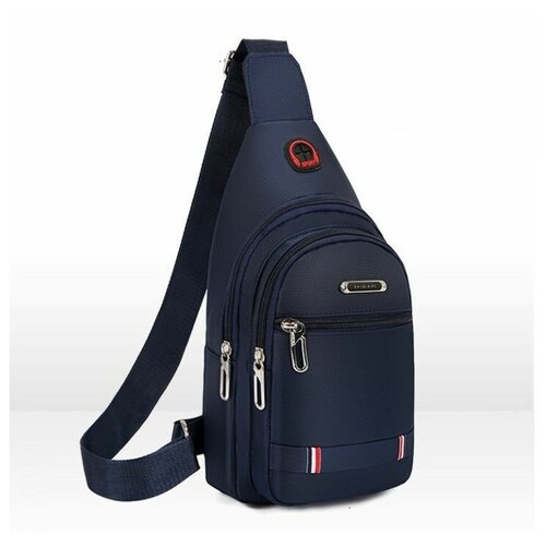 мужская сумка через плечо 3d family, синяя
