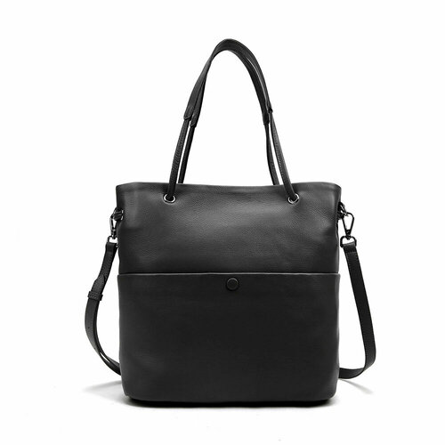 женская кожаные сумка mironpan, черная