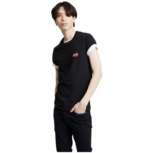 мужская футболка с круглым вырезом levi’s®, черная