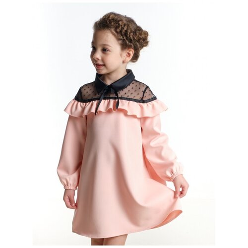 платье в горошек mini maxi для девочки, розовое