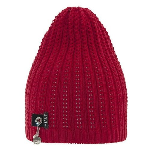 вязаные шапка mialt для девочки, красная