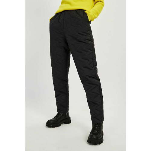 женские брюки с высокой посадкой baon, черные