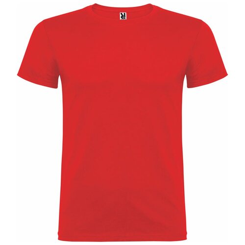 мужская футболка с коротким рукавом roly, красная