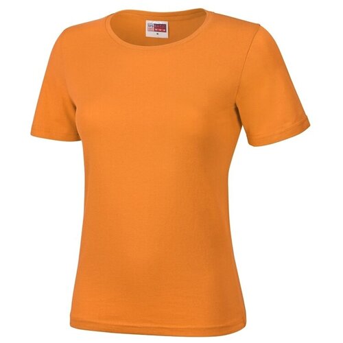 женская футболка us basic, оранжевая