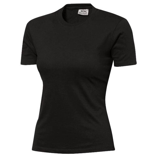 женская футболка с коротким рукавом slazenger, черная