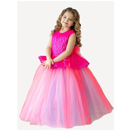 нарядные платье laura для девочки, розовое
