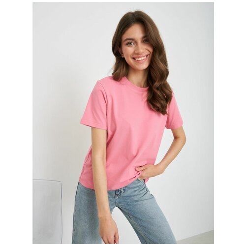 женская футболка pusa sibirica, розовая