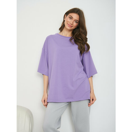 женская футболка pusa sibirica, фиолетовая