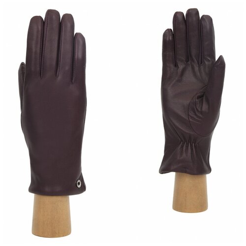 женские кожаные перчатки fabretti, фиолетовые