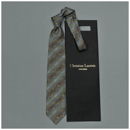 мужские галстуки и бабочки christian lacroix, коричневые