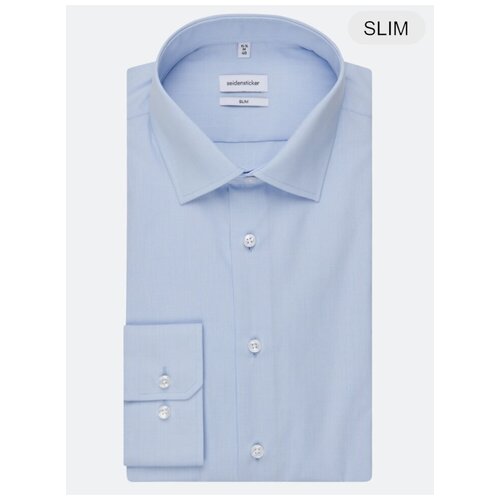 мужская рубашка с длинным рукавом seidensticker, голубая